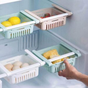 adjustable fridge storage basket
