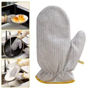wire scrubber cleaning mitt
