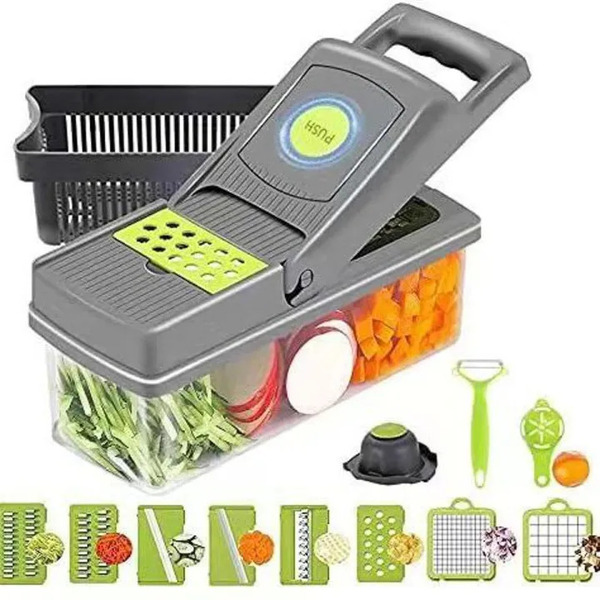 16 in 1 Vegetable Manual Chopper – Multifunction Cutter - Image 3