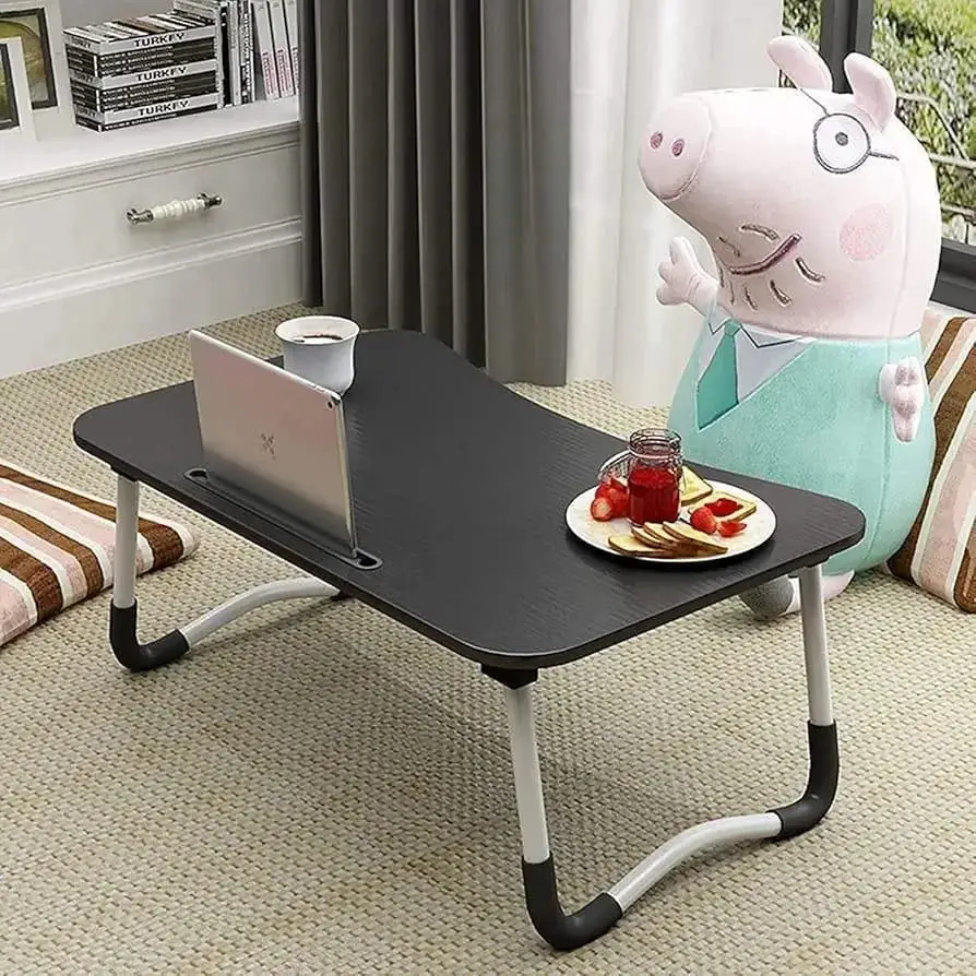 Portable Laptop Wooden Table – Foldable Multipurpose Bed Desk - Image 4