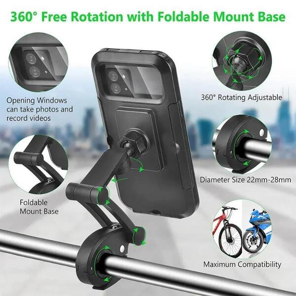 waterproof bike phone mount